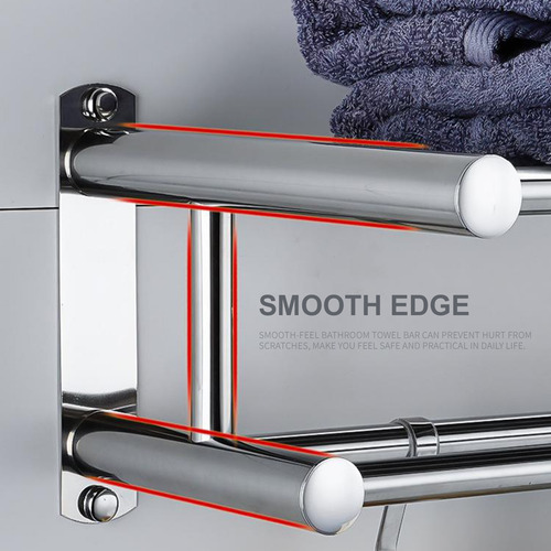 Toallero De Baño De Doble Capa Estantes De Baño Con 4