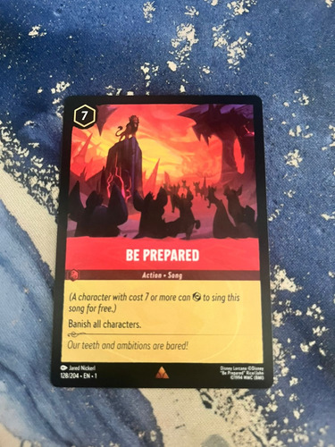 Be Prepared 128/204 Disney Lorcana Tcg 