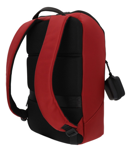 Mochila Ejecutiva Escolar Airpack Portalaptop On-the-go Color Rojo Diseño De La Tela Lisa