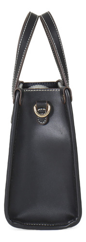 Bolsa Tote Para Mujer Cloe Chica Textura Alto Relieve Color Negro