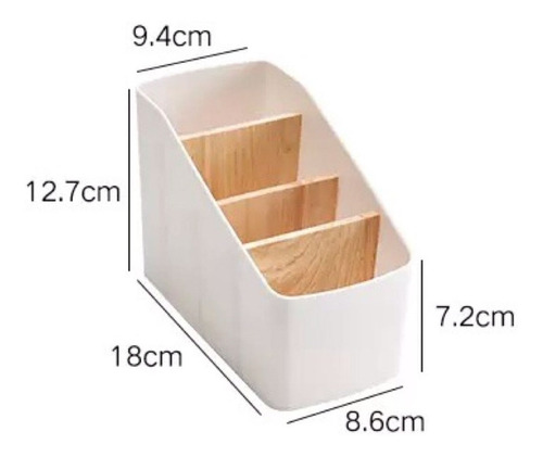 Imagen 2 de 10 de Organizador De Escritorio Control Remoto Nordico 4 Division