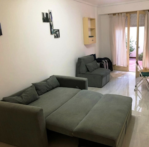 Departamento Un Ambiente En Venta - Zona Punta Iglesia - Reciclado C/patio A Metros Del Mar, Mar Del Plata.