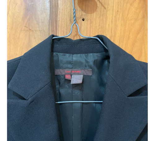 Chaqueta Blazer Original De Zara, Negro Talla M, Usado