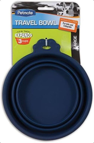 Tazón Redondo De Silicona Petmate Para Viaje, Set 3