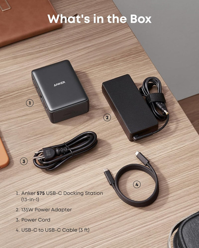 Estación Dock Anker 13 Puertos Usb-c Hdmi Ethernet