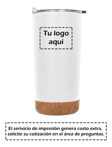 Imagen 2 de 10 de Paquete 6 Termos Con Base De Corcho Y Tapa Translucida