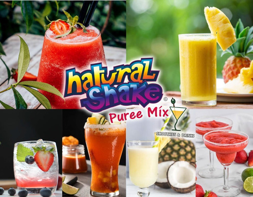Concentrado Pulpa Fruta Frambuesa 1 Lt Natural Shake 3 Pack