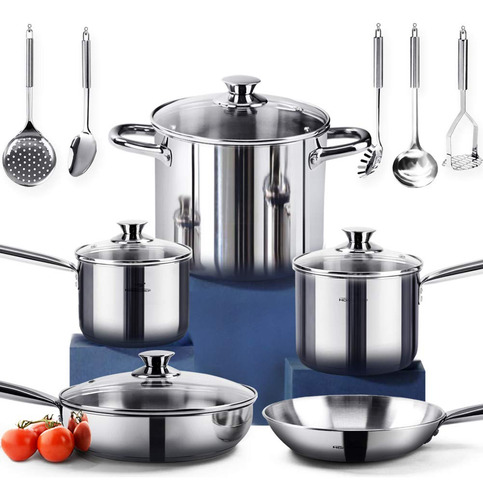 Homichef Juego De Utensilios De Cocina De Acero Inoxidable