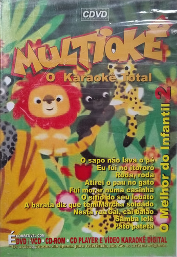 Dvd Multiokê Karaokê Total O Melhor Do Infantil 2 Lacrado