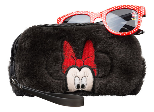 Minnie Mouse - Juego De Lentes De Sol Y Funda De Transporte.