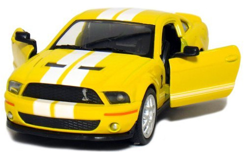 Kinsmart 2007 Ford Shelby Gt500 Con Rayas Escala 1:38 (amari