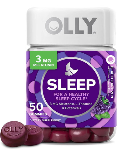 Olly Sleep Premium  | 50 Gomitas | Sabor Mora