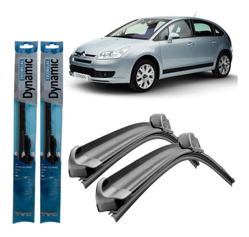 Juego Kit Escobilla Citroen C4 2008 2009 2010 2011 2012 2013