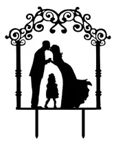 Comprar Cake Topper Adorno Torta - Boda Casamiento Pareja + Niã±a