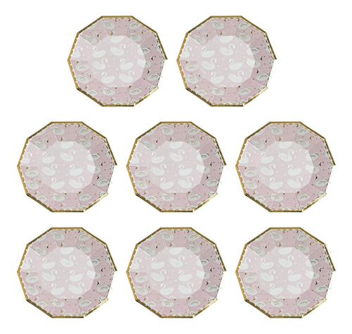 Vajilla Desechable De 8 Piezas Para Decoración Navideña De