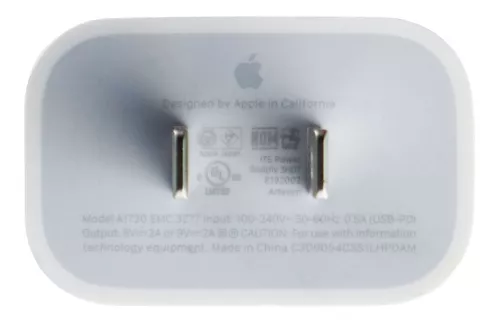 Cargador Apple iPhone 11 / 12 Usb-c 18w Carga Rapida A1720