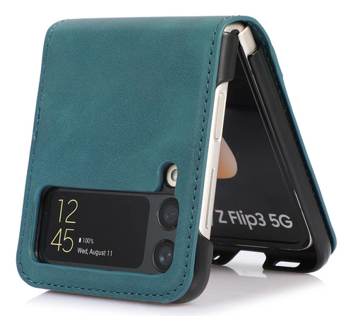 Funda Delgada De Cuero De Lujo For Samsung Galaxy Z Flip 6