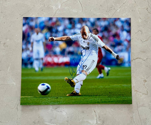 Foto Firmada Wesley Sneijder Holanda Real Madrid Ajax Inter