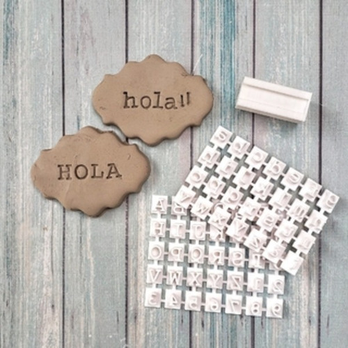 Imagen 1 de 1 de Sellos Abecedario Para Ceramica Chocolate Masitas