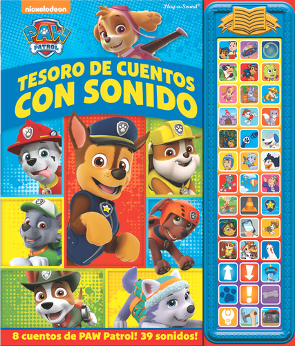 Libro Tesoro De Cuentos Con Sonido Patrulla Canina Sd Tre...