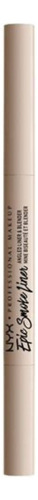 Delineador Retráctil Nyx Professional Makeup Color White Smoke Con Acabado Mate