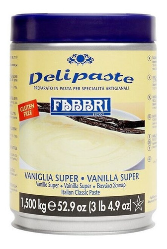 Delipaste Fabbri Vainilla Super Pasta Para Helado 1.5kg