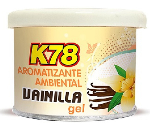 Gel Aromatizante En Lata K78 - 80 Gr. - Color Vainilla Fragancia Vainilla