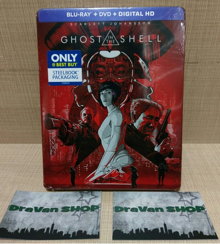 Ghost In The Shell Blu Ray Steelbook Película Stock 