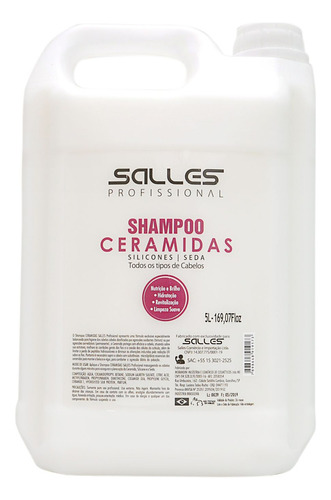  Shampoo Ceramidas Lavatório 5 Litros