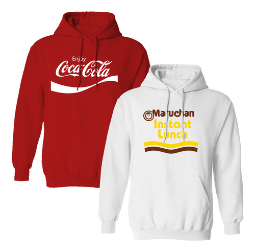 Paquete Sudaderas Parejas Día San Valentin Coca Maruchan