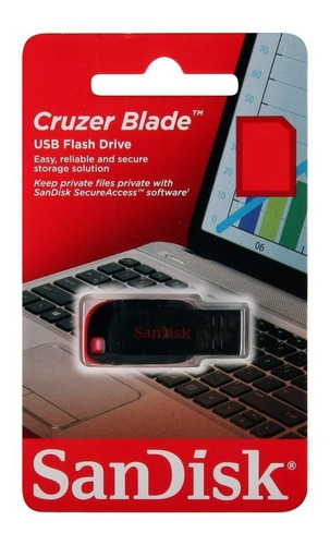 Imagen 7 de 7 de Pendrive 32gb Sandisk Cruzer Blade Pen Drive Original Gtia
