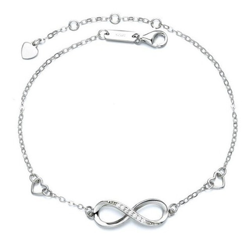 Pulsera Plata 925 Símbolo Amor Infinito En Estuche