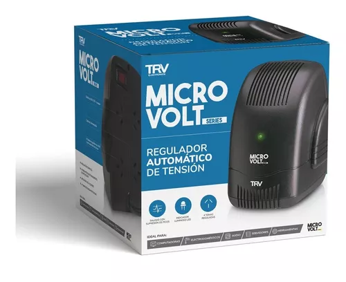 Estabilizador de tensión TRV Electronics Microvolt H 2000 2000VA entrada y  salida de 220V negro