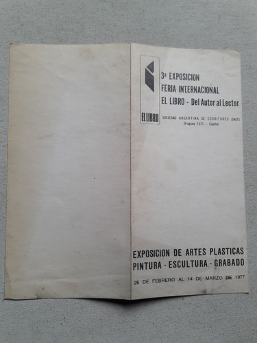 Catalogo Exposición De Artes Plásticas Pintura Escultura