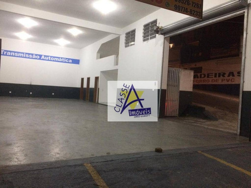 Imagem 6 de 9 de Salão Para Alugar, 220 M² Por R$ 5.900/mês - Vila Pires - Santo André/sp - Sl0087