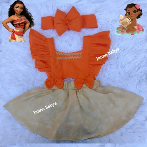 Jardineira Romper Roupa De Bebe Body Mesversario Moana Baby - Mimos da  Babih - Body para Bebês - Magazine Luiza