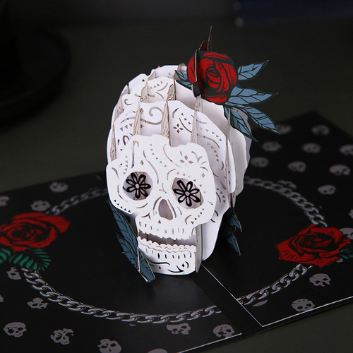 Tarjeta De Felicitación 3d De Halloween, Fiesta, Fiesta, Inv
