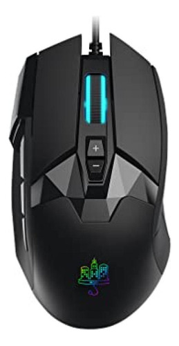 Mouse Gamer Pro Para Juegos Con 9 Botones Programables-ws5l