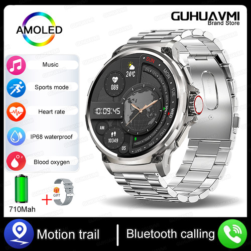 Guhuavmi V69 Smartwatch 1.85  Hd Ip68 Waterproof Blood Press