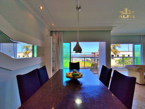 Imagem 5 de 30 de Apartamento Na Praia Frente Ao Mar 3 Suítes 1 Vaga Piscina Pitangueiras Guarujá. - Ap1328