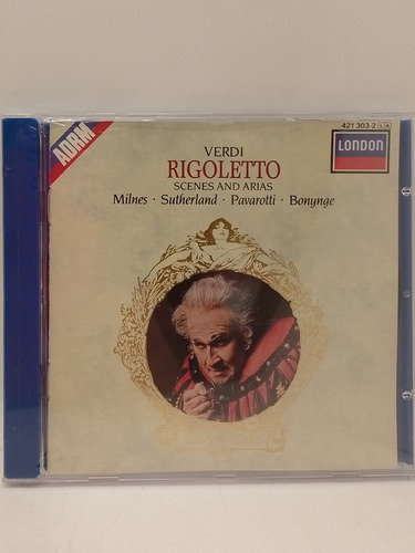 Verdi / Rigoletto Scenes And Arias Cd Nuevo  Disqrg