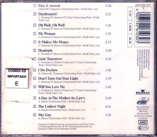 Smokey - Pass It Around - Cd