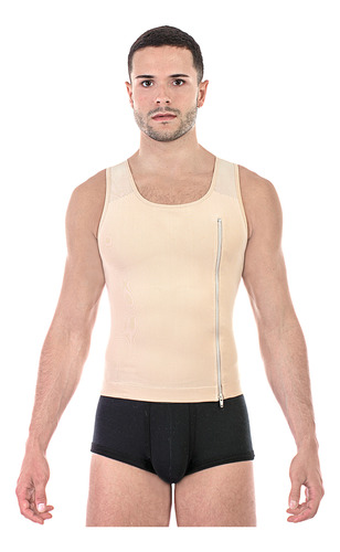 Faja Musculosa Camiseta Hombre Con Cierre Body Control 2202