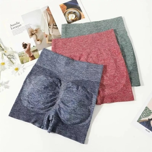 Paquete De 2 Biker Shorts Mujer De Cintura Alta