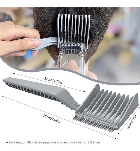 2 Pc Barber Fade Combspeine Para Cortar El Pelo, Peine De
