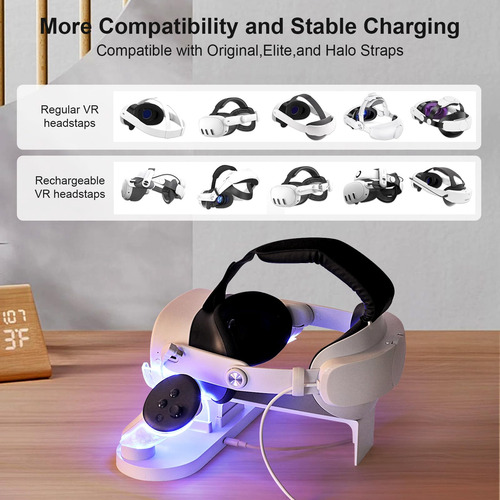 Vr Charging Station Growalleter For Meta Quest 3s/quest 3