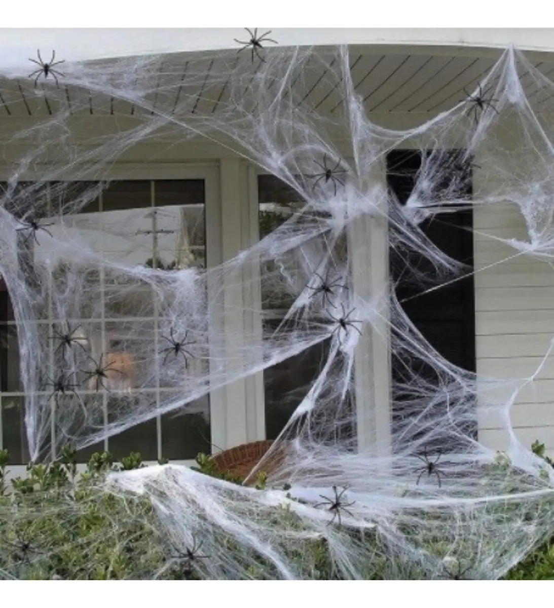 Kit 15 Peças Teias e Aranhas P/ Halloween