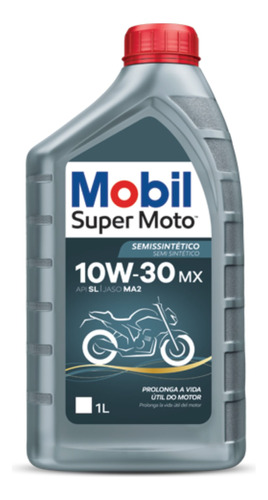 Oleo De Motor Mobil Super Moto 4t Mx Semissintético 10w30 1l