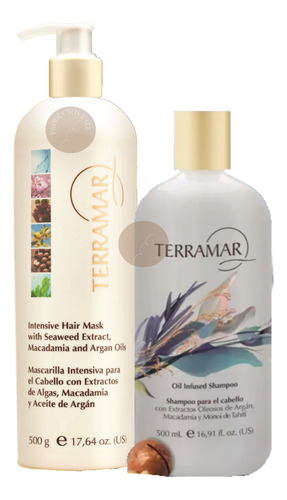 Kit Shampoo Y Mascarrilla Intensiva Terramar Jumbo + Cat.