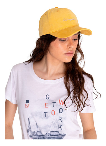 Gorro Caterpillar W S Script Hat Turmeric Para Dama